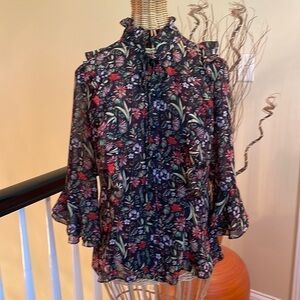 Mikael Aghal flower blouse